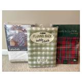 New Flannel Style Tablecloths
