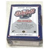 1991 Upper Deck Final Edition Baseball Set 