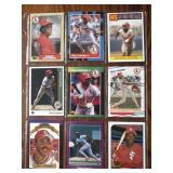 Vince Coleman Cardinals Card Lot