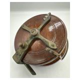 Antique Wooden & Brass Fishing Reel