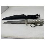 Survival Knife w/ Sawback Spine & Sheath