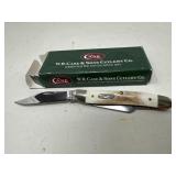Case XX Two-Blade Stag Handle Knife with Box