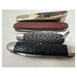 Four Vintage Pocket Knives