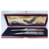 Eagle Folding Knife Set w/ Display Box