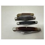 Lot of 4 Vintage Pocket Knives