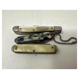 Three Vintage Pocket Knives
