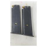 Pair of 9mm (9x19) pistol magazines