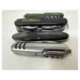 Lot of 4 Multi-Tool and Pocket Knives