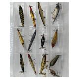 Vintage Wood Fishing Lures Lot