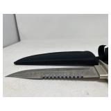 Fixed Blade Survival Knife with Sawback Spine