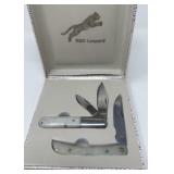 S&D Leopard Pocket Knife Gift Set