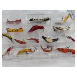 Vintage Wooden Flatfish Lure Collection