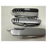 Three Vintage Folding Knives