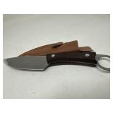 Ring Pommel Skinning Knife with Sheath