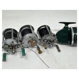 Lot of 4 Vintage Fishing Reels