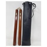 Wooden Nunchaku with Carry Case 14ï¿½ï¿½