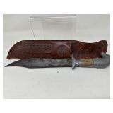 Western USA Fixed Blade Knife w/ Sheath