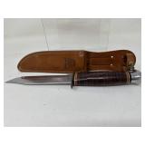 Western USA Fixed Blade Knife w/ Sheath