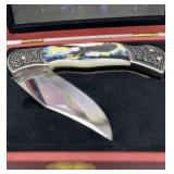 Bald Eagle Folding Knife in Display Box