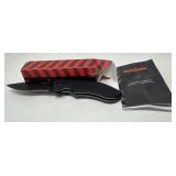 Kershaw Black Serrated Folding Knife w/ Box