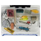 Vintage Fishing Accessories & Tackle Box Lot
