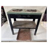 E.L. Mustee & Sons Double Burner Gas Stove