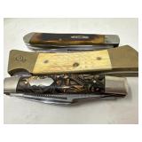 Lot of 3 Case and Collector Folding Knives