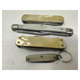 Two Folding Knives with Case