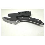 Tactical Hammered Blade Knife w/ Kydex Sheath