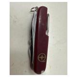 Vintage Maroon Multi-Tool Pocket Knife
