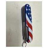 Patriotic USA Flag Multi-Tool Pocket Knife