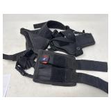 Black Nylon Shoulder Holster Rig w/ Magazine Pouch