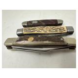 Lot of 3 Vintage Folding Pocket Knives