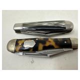 Lot of 2 Vintage Pocket Knives ï¿½ Tortoise & Pearl