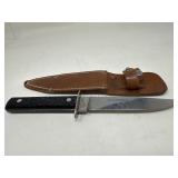 Sargent Fixed Blade Knife with Leather Sheath