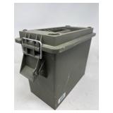 Olive Drab Plastic Ammo Storage Box ï¿½ 13x11x8ï¿½