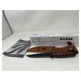 KA-BAR USMC Fighting Knife with Box & Sheath