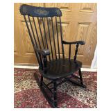 Black Painted Windsor Rocking Chair