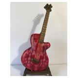 Dale Tiffany Red Guitar Table Lamp