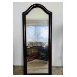 Arch Top Wall Mirror with Wood Frame