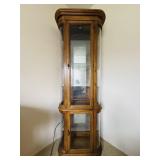 Pulaski Lighted Curio Cabinet w/ Curved Glass