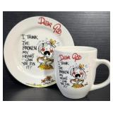 Royal Norfolk Dear God Plate & Mug