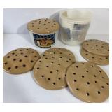 New Lot of 7 Plastic Cookie Containers