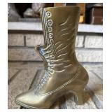 Brass Ladies Boot measures 8 inches tall