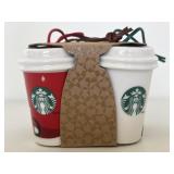 New Starbucks Cup Christmas Ornaments Pack of 4