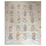 Sunbonnet Sue Vintage Blanket Quilt