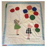 Sunbonnet Sue 1980 Handmade Quilt