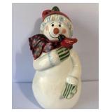 Pfaltzgraff Camp Jingles Snowman Cookie Jar