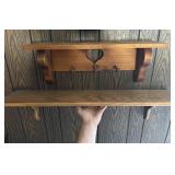 Wood Wall Shelves Pair