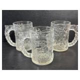 Vintage McDonalds Batman Glass Mugs